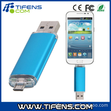 8GB Fashionable OTG USB Flash Drive for Smart Phones/Tablet PCS Blue